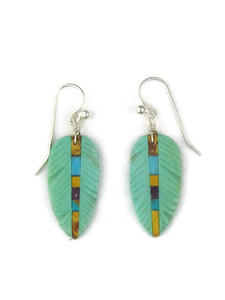 Native American Turquoise Slab Earrings | Shop Now