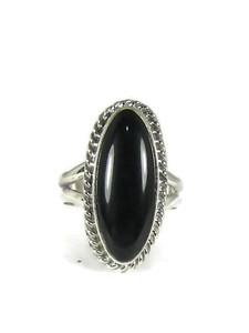 Silver Black Onyx Ring Size 7 by Barbara Hemstreet (RG7252-S7) 