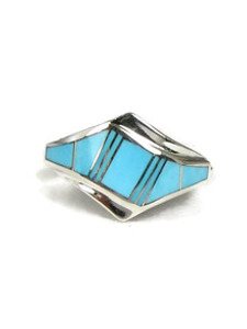 Turquoise Inlay Ring Size 6 (RG3882-S6)