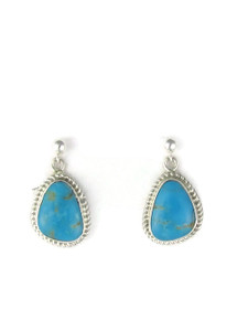 Kingman Turquoise Earrings by Shirley Henry (ER8241) 