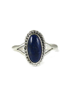 Silver Lapis Ring Size 9 (RG7261-S9)