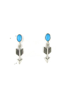 Sleeping Beauty Turquoise Arrow Earrings (ER7274)