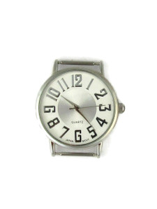 16mm Silver Big Number Watch (WF982)