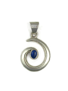 Lapis Silver Swirl Pendant by Mildred Parkhurst (PD6252) Lapis Silver Swirl Pendant by Mildred Parkhurst (PD6252)