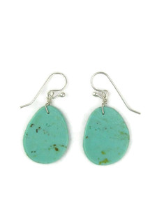 Turquoise Slab Earrings by Ronald Chavez (ER8318)