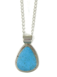Kingman Turquoise Pendant by Lyle Piaso (PD6371) Kingman Turquoise Pendant by Lyle Piaso (PD6371)