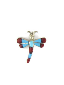 Turquoise, Coral & Jet Dragonfly Pendant (PD6409) Turquoise, Coral & Jet Dragonfly Pendant (PD6409)