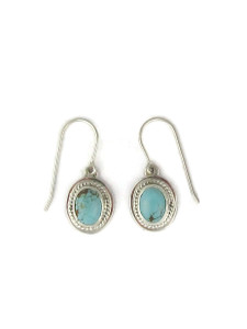 White Water Turquoise Earrings by Lyle Piaso (ER6384)
