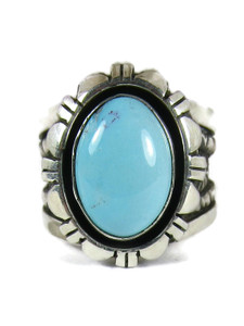 Kingman Turquoise Ring Size 9 by Cooper Willie (RG9311)