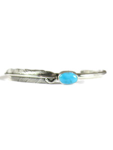 Sleeping Beauty Turquoise Feather Bracelet (BR8426) Sleeping Beauty Turquoise Feather Bracelet (BR8426)