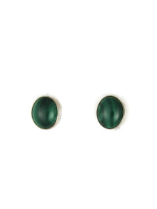 Silver Malachite Post Earrings (ER9153) Silver Malachite Post Earrings (ER9153)