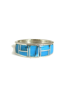 Kingman Turquoise Inlay Ring Size 11 (RG2235-S11) Kingman Turquoise Inlay Ring Size 11 (RG2235-S11)