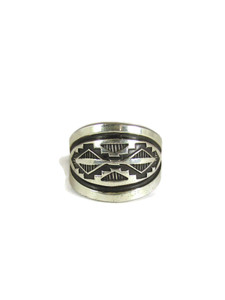 Hand Stamped Silver Ring Size 11 by Troy Laner (RG566) Hand Stamped Silver Ring Size 11 by Troy Laner (RG566)
