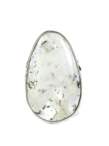 White Buffalo Ring Size 7 by Burt Francisco (RG9322) White Buffalo Ring Size 7 by Burt Francisco (RG9322)