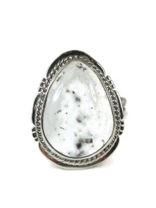 White Buffalo Ring Size 7 by Jake Sampson (RG9328) White Buffalo Ring Size 7 by Jake Sampson (RG9328)