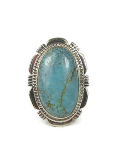 Tyrone Turquoise Ring Size 8 by Lucy Valencia (RG9338) Tyrone Turquoise Ring Size 8 by Lucy Valencia (RG9338)