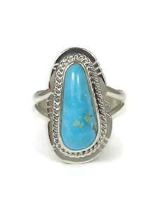 Tyrone Turquoise Ring Size 7 3/4 by Lucy Valencia (RG9341) Tyrone Turquoise Ring Size 7 3/4 by Lucy Valencia (RG9341)