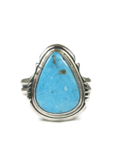 Kingman Turquoise Ring Size 7 by Lucy Valencia (RG9498)