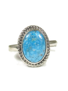 Kingman Turquoise Ring Size 8 by Burt Francisco (RG9509)