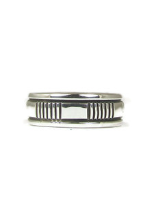 Sterling Silver Band Ring Size 8 by Bruce Morgan (RG9526)