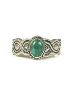 Silver Malachite Ring Size 8 (RG9533-S8) Silver Malachite Ring Size 8 (RG9533-S8)