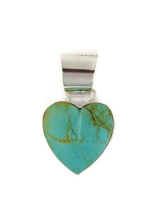 Kingman Turquoise Heart Pendant by Murphy Platero (PD6425) Kingman Turquoise Heart Pendant by Murphy Platero (PD6425)