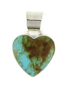 Kingman Turquoise Heart Pendant by Murphy Platero (PD6427) Kingman Turquoise Heart Pendant by Murphy Platero (PD6427)