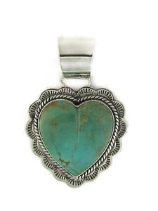 Kingman Turquoise Heart Pendant by Murphy Platero (PD6431) Kingman Turquoise Heart Pendant by Murphy Platero (PD6431)