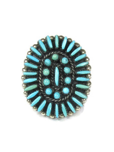 Turquoise Needle Point Ring Size 6 by Mildred Ukestine (RG9537) Turquoise Needle Point Ring Size 6 by Mildred Ukestine (RG9537)