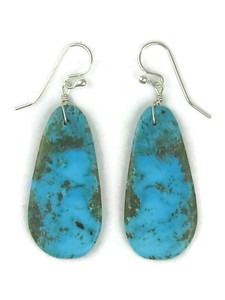 Turquoise Slab Earrings by Ronald Chavez (ER6530)