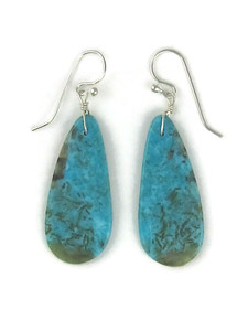 Turquoise Slab Earrings by Ronald Chavez (ER6531)