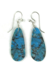 Turquoise Slab Earrings by Ronald Chavez (ER6539)