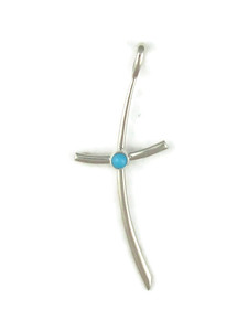  Sleeping Beauty Turquoise Cross Pendant (PD6501) 