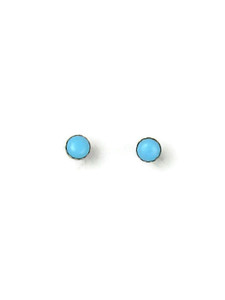 Sleeping Beauty Turquoise Stud Earrings 4mm (ER6561)