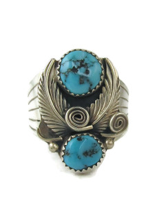 Vintage Kingman Turquoise Ring Size 10 (RG9462)