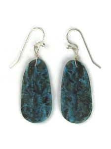 Turquoise Slab Earrings by Ronald Chavez (ER6049)