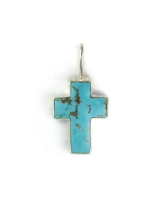 Kingman Turquoise Cross Pendant (PD6524)