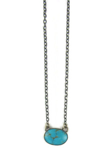 Kingman Turquoise Necklace by Loretta Degauto (NK5669)