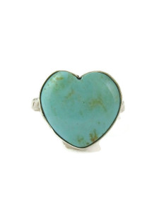 Turquoise Heart Ring Size 9 1/4 by Mildred Parkhurst (RG9615)