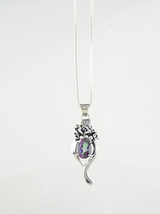 Sterling Silver Mystic Topaz Pendant