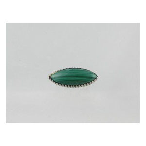 Sterling Silver Malachite Pin - Small Sterling Silver Malachite Pin - Small