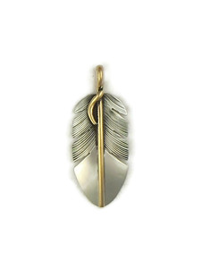 ナバホ族 LENA PLATERO STERLING SILVER RING Sterling Silver Feather Band Ring Size 6 by Lena Platero