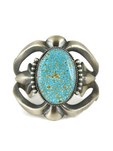 Kingman Turquoise Sand Cast Bracelet by Harrison Bitsue (BR6204) Kingman Turquoise Sand Cast Bracelet by Harrison Bitsue (BR6204)