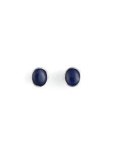 Silver Lapis Post Earrings (ER5436) Silver Lapis Post Earrings (ER5436)
