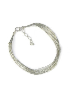 10 Strand Liquid Silver Bracelet (LSBR10)