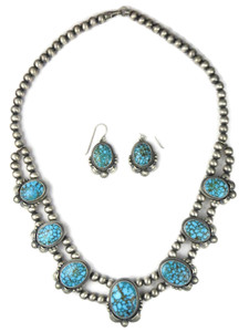 Kingman Turquoise Necklace Set by Randy Boyd (NK4751) Kingman Turquoise Necklace Set by Randy Boyd (NK4751)