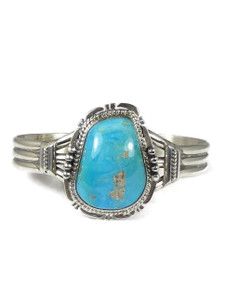 Pilot Mountain Turquoise Bracelet by John Nelson (BR6342) Pilot Mountain Turquoise Bracelet by John Nelson (BR6342)
