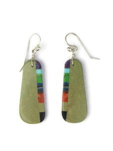 Short Tusk Enamel Inlay Earrings- Diasporan Voyage