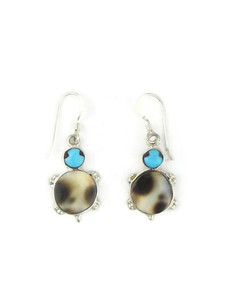 Turquoise & Tortoise Shell Turtle Earrings (ER5818) Turquoise & Tortoise Shell Turtle Earrings (ER5818)