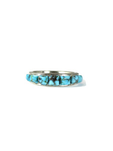 Kingman Turquoise Sculpted Turquoise Inlay Ring Size 6 (RG6011) Kingman Turquoise Sculpted Turquoise Inlay Ring Size 6 (RG6011)
